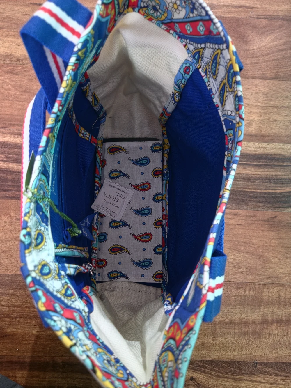 Vera Bradley Small Colorblock Tote Marina Paisley